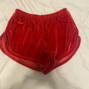 brandy melville velvet shorts